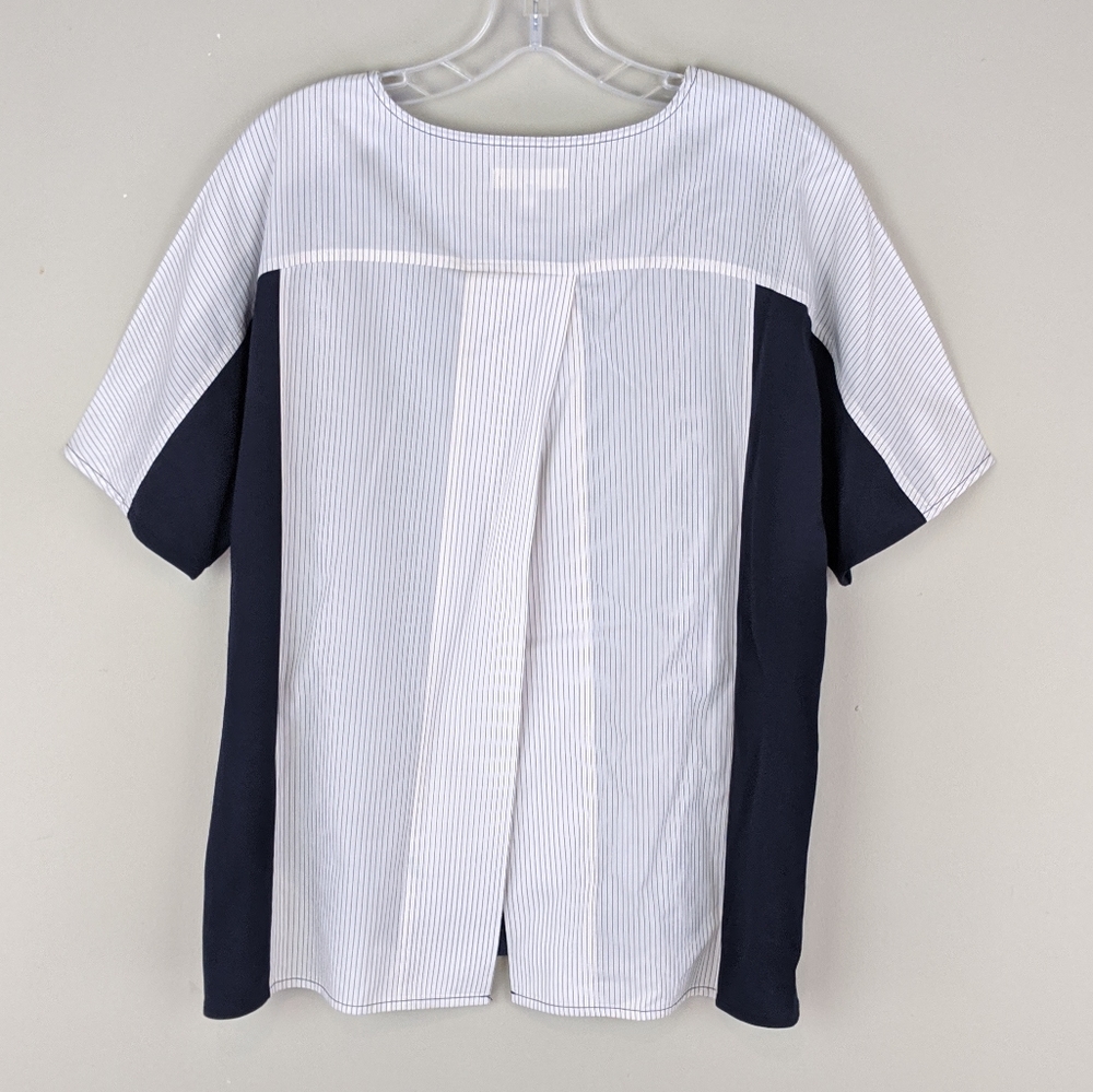 Madewell | Slit Back Two Tone Shirt - E37 - Picture 2 of 8